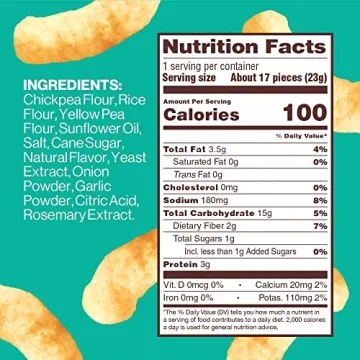 Hippeas Vegan Chickpea Puffs, 18 Pack, 3g Protein, Crunchy