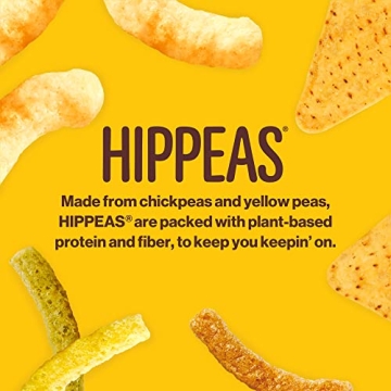 Hippeas Vegan Chickpea Puffs, 18 Pack, 3g Protein, Crunchy