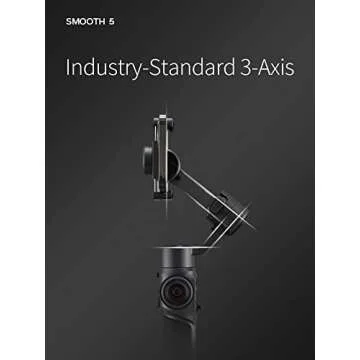 Zhiyun Smooth 5 Combo Phone Gimbal, 3-Axis Handheld Smartphone Stabilizer with Grip Tripod, Magnetic Fill Light, AI Face Tracking for iPhone Android FiLMiC Pro