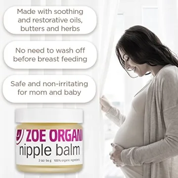 Zoe Organics Nipple Balm for Nursing Comfort and Care