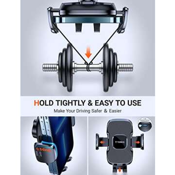 TORRAS Enhanced Car Phone Holder for All Phone Models