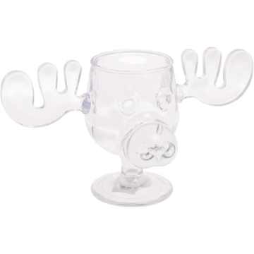 Spoontiques National Lampoon’s Christmas Vacation Moose Mug - 4.5”, 6 Oz Clear Acrylic
