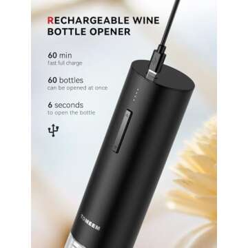 Electric Wine Gift Set - Aerator, Stoppers & Opener