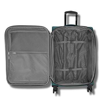 Samsonite Saire LTE Softside Expandable Luggage with Spinner Wheels, Pine Green, 3-Piece Set (Carry On/Medium/Large)