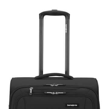 Samsonite Saire LTE Softside Expandable Luggage with Spinner Wheels, Pine Green, 3-Piece Set (Carry On/Medium/Large)