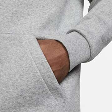 Nike Mens Jumpman Fleece Hoodie, Mens Nike Logo Hoodie, Fleece Hoodie for Men (as1, alpha, m, regular, regular, Standard, Grey, Medium)