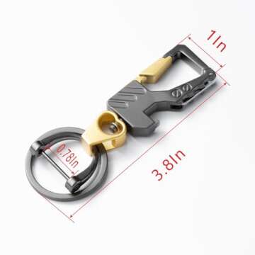 UVECCCBH Keychain Multitool Bottle Opener Mens Keychain Witth Keyrings Audi Corvette Leatherman Ram ...
