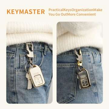 UVECCCBH Keychain Multitool Bottle Opener Mens Keychain Witth Keyrings Audi Corvette Leatherman Ram Carabiner Car Key Chain(Gold-black)