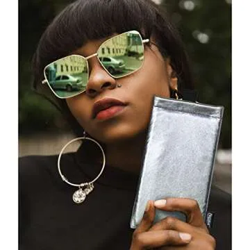 PINGTEKOR Thermal Phone Case,Prevent OVERHEATING in The Sun,Prevent Lower Temperatures to Extend Battery Life,for iPhone 15Pro Max/15 Plus/14Pro Max/GalaxyA54 and Similar Sized Phones-Silver