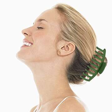 Sweilise Big matte hair Claw clips 4.3 Inch Nonslip Banana Hair Clamps Strong Hold for sthick hair,90's Fashion Hair Styling Accessories for Women and Girls,6 Colors Available