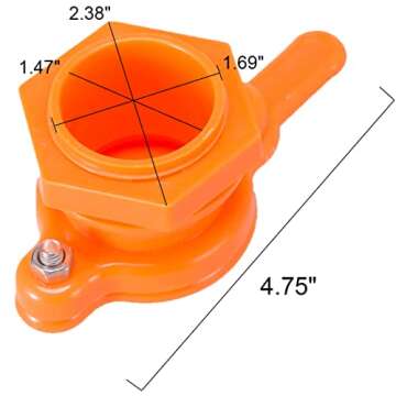 BeeCastle 2 Pack Yellow Nylon Durable Honey Gate for Extractor