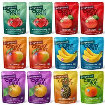 Crispy Green Freeze Dried Fruit Crisps Snack Peak Variety Gift Box – Delicious Assortment for All ...
