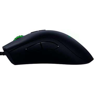 Razer DeathAdder Elite Gaming Mouse: 16,000 DPI Optical Sensor - Chroma RGB Lighting - 7 Programmable Buttons - Mechanical Switches - Rubber Side Grips - Matte Black