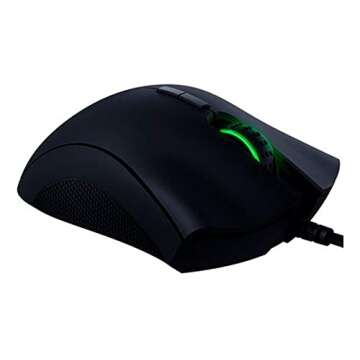 Razer DeathAdder Elite Gaming Mouse: 16,000 DPI Optical Sensor - Chroma RGB Lighting - 7 Programmable Buttons - Mechanical Switches - Rubber Side Grips - Matte Black