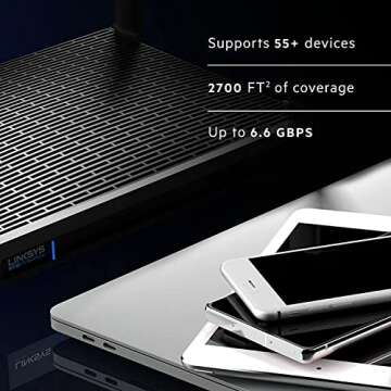 Linksys Hydra Pro Mesh WiFi 6E Router MR7500 Tri-Band WiFi Mesh Router AXE 6600 For Wireless Interne...