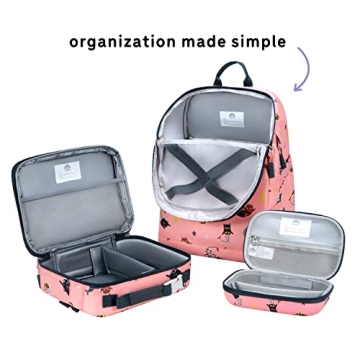 uninni Cat Mermaid Kids Backpack Set for Ages 6+