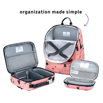 uninni Cat Mermaid Kids Backpack Set for Ages 6+