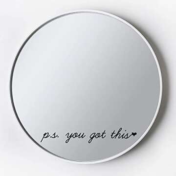 You Got This 2.5"H x14"W Vinyl Wall Decal,Inspirational Quote Vinyl Wall Decal for Office Bathroom Mirror Bedroom Apartment Business Life Quotes Lettering Stickers Decorations