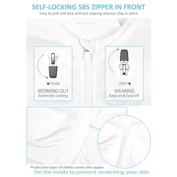 WANAYOU Women's Zip Front Sports Bra - Stylish & Comfortable 3 Pack