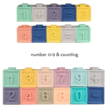 YIDIBOF Baby Soft Building Blocks - Non Toxic Fun for Infants