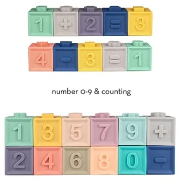 YIDIBOF Baby Soft Building Blocks - Non Toxic Fun for Infants