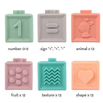 YIDIBOF Baby Soft Building Blocks - Non Toxic Fun for Infants