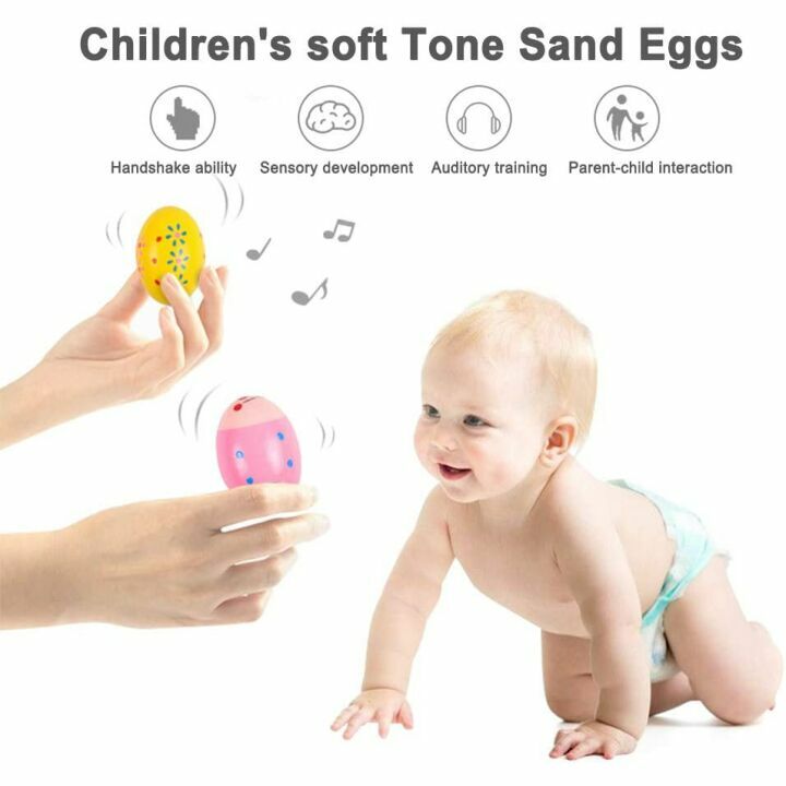 Wooden Easter Egg Maracas - Fun Musical Toys for Kids