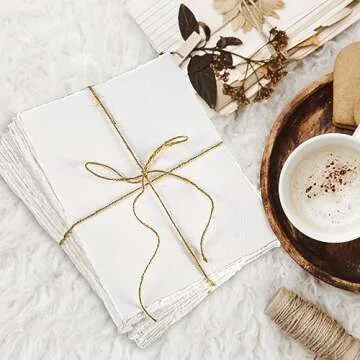 25 Sheets Watercolor Paper 300gsm Handmade Paper Sheets 8 x 6inch Deckled Edge Paper Rough/Textured Cotton Paper Ivory White Textured Paper for Watercolor, Writing Calligraphy, Invitations, Crafts