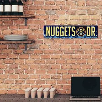 Denver Nuggets 16-Inch Plastic Street Sign Decor