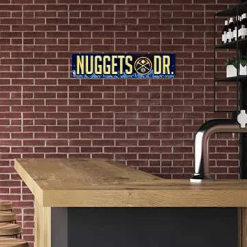 Denver Nuggets 16-Inch Plastic Street Sign Decor