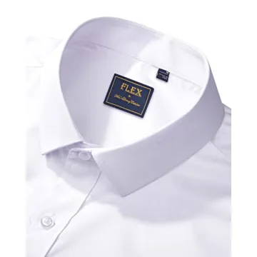Wrinkle-Free Stretch Dress Shirt for Men