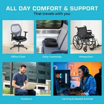 Xtreme Comforts Seat Cushion for Office & Car Support