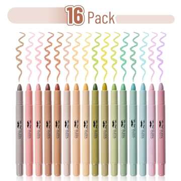 Mr. Pen Gel Highlighter Set - 16 Pack for Bible Study