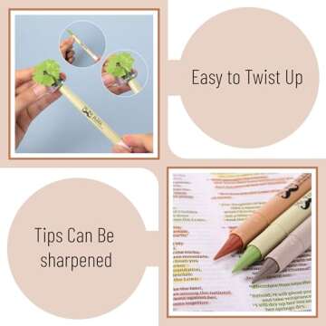 Mr. Pen Gel Highlighter Set - Assorted Colors for Study