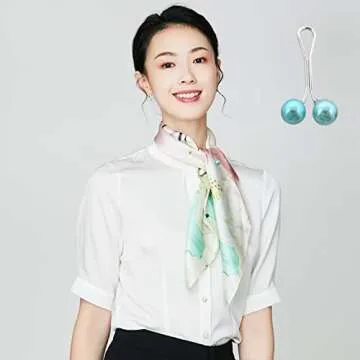 Honbay 12 PCS Cute Scarf Brooch Pin Headscarf Shawl Scarf Lady Muslim Scarf Hijab Clips (A)