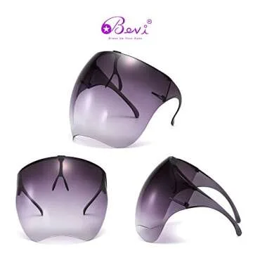 Bevi Goggle Sunglasses Visor Full Face Cover UV Protection