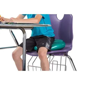 Bintiva Inflated Stability Wobble Cushion, Including Free Pump / Exercise Fitness Core Balance Disc,Orange,13 inches/ 33 cm diameter