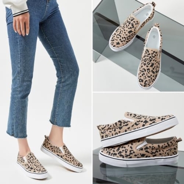 Women's Canvas Slip On Sneakers Comfortable Stylish Flats