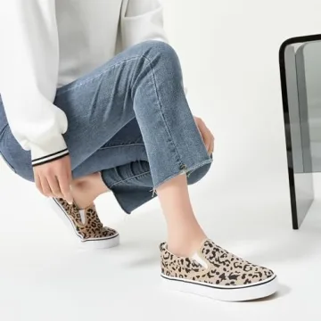 Women's Canvas Slip On Sneakers Comfortable Stylish Flats