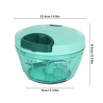 Cambom Manual Food Chopper for Effortless Veggie Prep 550ml