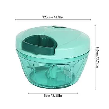 Cambom Manual Food Chopper for Effortless Veggie Prep 550ml