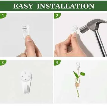 ARTORA Plant Propagation Hanging Glass Planter Terrarium Wall Mounted Decorative Flower Vase Hydroponic Plant Cultivation Test Tube for Home Office Decor (4PCS) Transparent