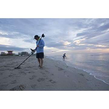 MINELAB Equinox 600 Multi-Frequency Waterproof Metal Detector for Adults with 11” Double-D Smart Coil & Wire Headphones (Option for 3 Single Frequencies, 3 Detect Modes)