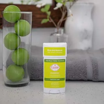 Lume Natural Deodorant - Underarms and Private Parts - Aluminum-Free, Baking Soda-Free, Hypoallergenic, and Safe For Sensitive Skin - 2.2 Ounce Stick (Twisted Lime)