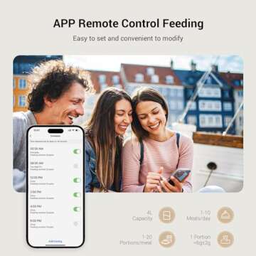 Smart Automatic Cat Feeder: WiFi Controlled Pet Food Dispenser with App & Voice Recorder