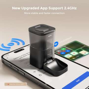 Smart Automatic Cat Feeder with App Control for Easy Feeding