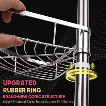 LI LIBZAKI Rustproof Shower Caddy - Adjustable & Durable