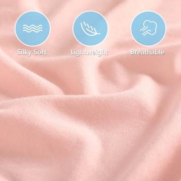 TILLYOU Mini Crib Fitted Sheets - Soft & Snug Fit for Baby