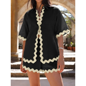 Danedvi Women's 2 Piece Summer Lounge Set for Comfort