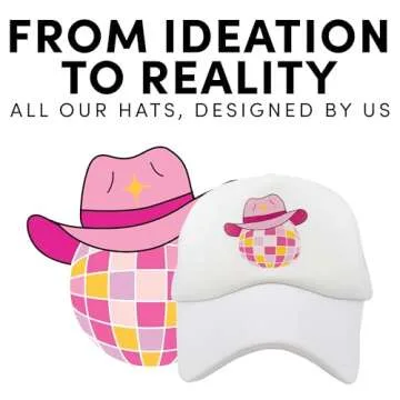 KATYDID Texas Baseball Hat - Trucker Hat for Women - Stylish Cute Baseball Cap (Black Leopard)